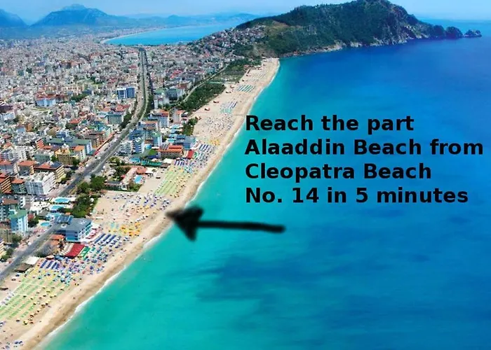 Palm Beach Cleopatra House, Beautiful Private Apartment Just 300 Meters To Cleopatra Beach 14 With Umbrellas, Bikes And Many Extras Included!