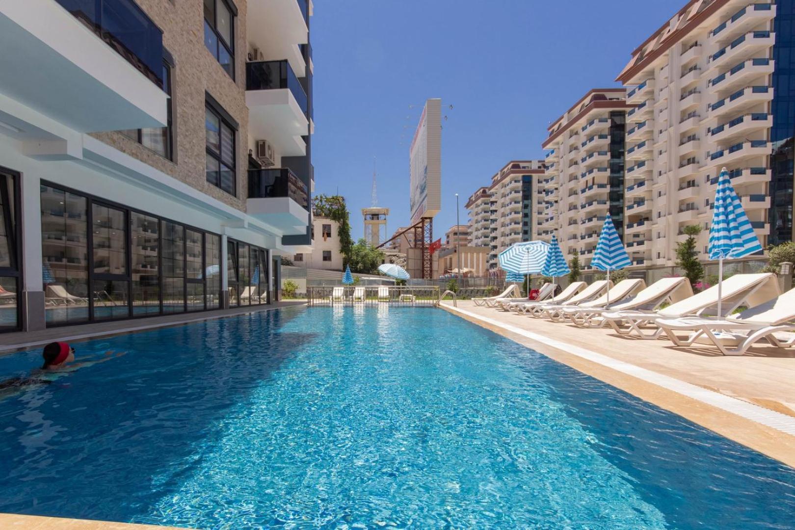 Daire Gokgur 2-bedroom For Rent, 400 Meters From The Sea, Mahmutlar, *